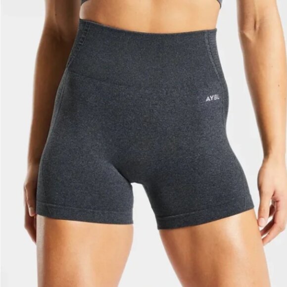 New Small AYBL Balance V2 Seamless Workout Shorts - Dark Gray - Picture 2 of 16